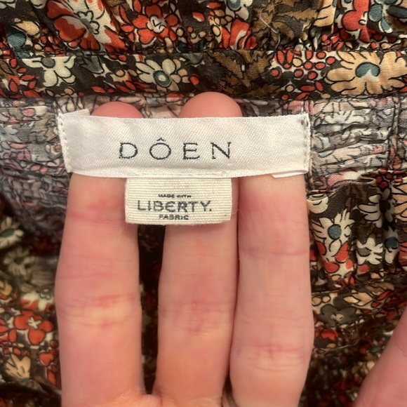 Doen Floral Mini Dress - Brown and Green - Picture 4 of 8